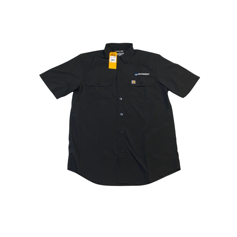 Carhartt Force Mens Black Relaxed Fit Lightweight SS Work Shirt TW5292-M Size M